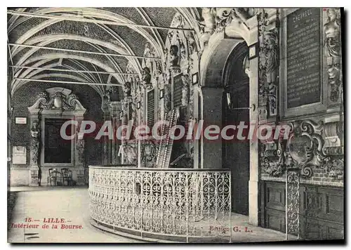 Cartes postales Lille Interieur De La Bourse