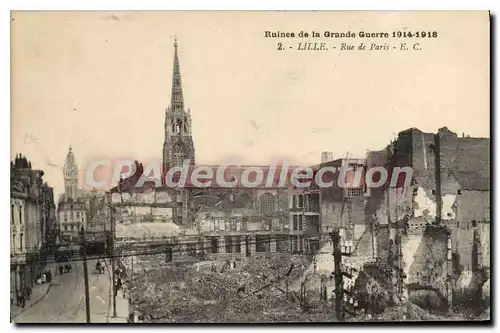 Cartes postales Lille Rue De Paris