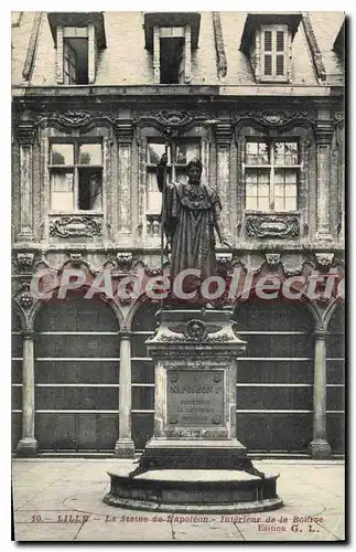 Cartes postales Lille La Statue De Napoleon Bourse