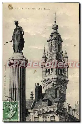 Cartes postales Lille La Deesse Et La Bourse