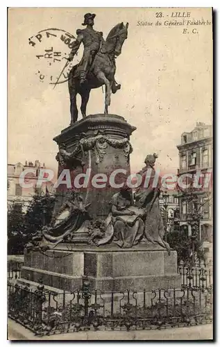 Ansichtskarte AK Lille Statue Du General Faidherbe