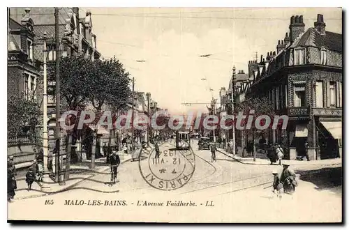 Cartes postales Malo Les Bains L'Avenue Faidherbe