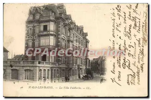 Cartes postales Malo Les Bains La Villa Faidherbe