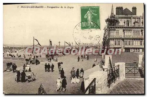 Cartes postales Malo Les Bains Perspective De la Digue