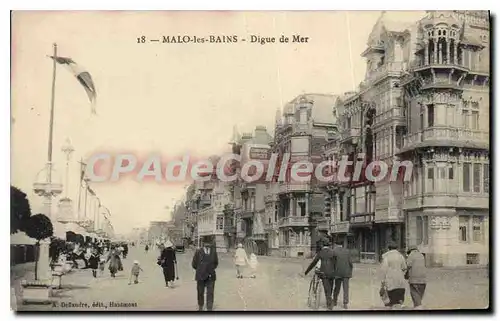 Cartes postales Malo Les Bains Digue De Mer