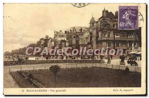 Cartes postales Malo Les Bains Vue Generale