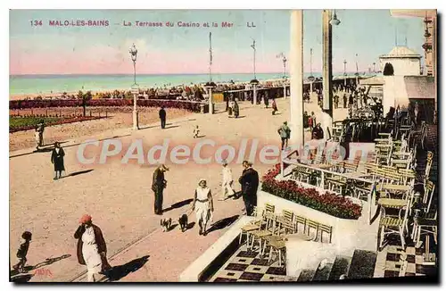 Ansichtskarte AK Malo Les Bains La Terrasse Du Casino Et La mer