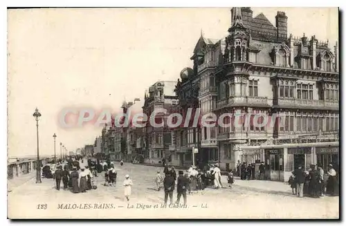 Cartes postales Malo Les Bains La Digue Et Les chalets