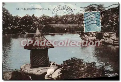 Cartes postales Valenciennes Le Jardin cygnes