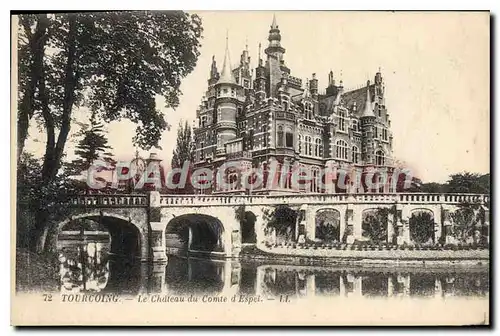Cartes postales Tourcoing Le Chateau Du Comte D'Espel