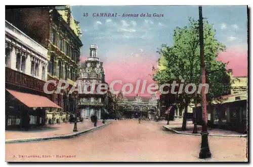 Cartes postales Cambrai Avenue De La Gare