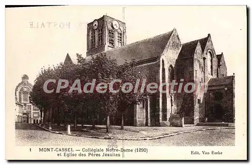 Cartes postales Mont Cassel Collegiale Notre Dame