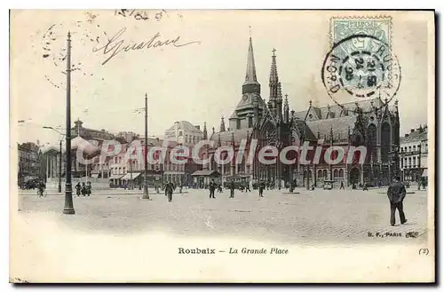Cartes postales Roubaix La Grande Place