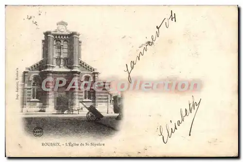 Cartes postales Roubaix L'Eglise Du St Sepulcre