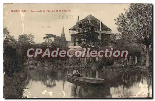Cartes postales Maroilles Les Bords De I'Helpe Et Le Chateau