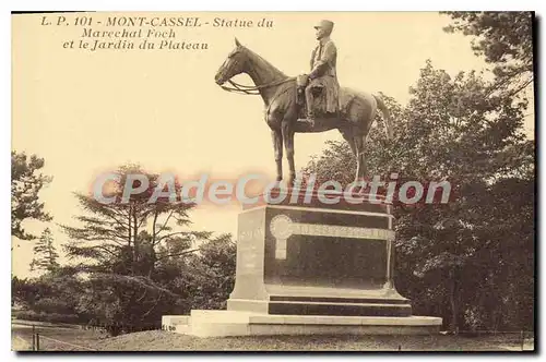 Cartes postales Mont Cassel Statue Du Marechal Foch