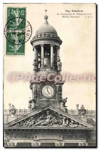 Cartes postales Cambrai Le Campanile De I'Hotel De Ville