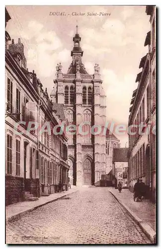 Cartes postales Douai clocher Saint Pierre