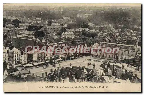 Cartes postales Beauvais Panorama Pris De Cathedrale