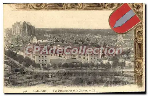 Cartes postales Beauvais Vue Panoramique Et La Caserne