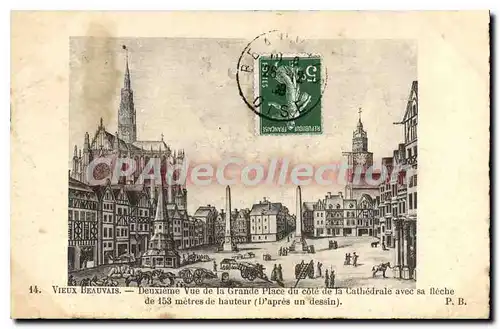 Cartes postales Beauvais Deuxieme Vue De La Grande Place