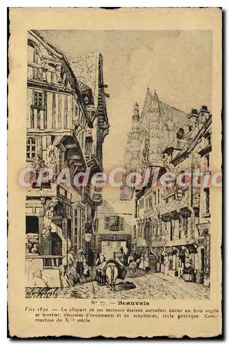 Cartes postales Beauvais vers 1830