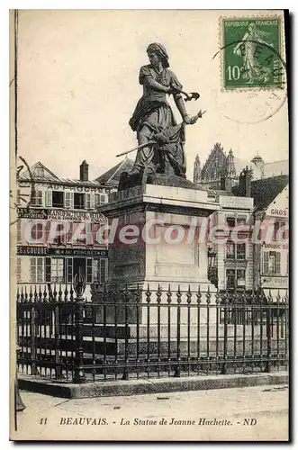 Cartes postales Beauvais La Statue De Jeanne Hachette