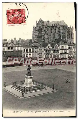 Cartes postales Beauvais La Place Jeanne Hachette