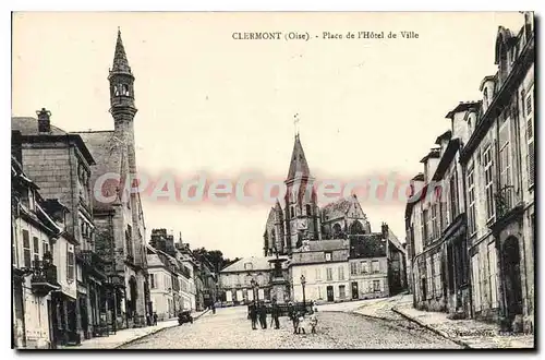 Cartes postales Clermont Place De I'Hotel De Ville