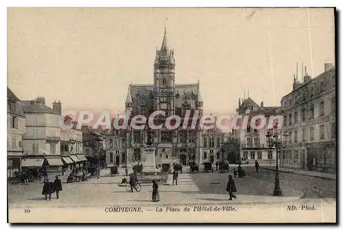 Cartes postales Compiegne La Place De I'Hotel De Ville