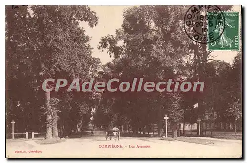 Cartes postales Compiegne Les Avenues