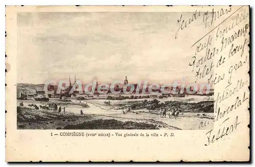 Cartes postales Compiegne Vue Generale De La Ville