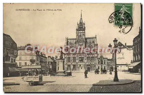 Cartes postales Compiegne La Place De I'Hotel De Ville