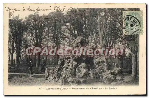 Ansichtskarte AK Clermont Promenade Du Chatellier Le Rocher