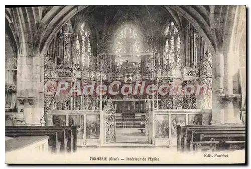 Cartes postales Formerie Interieur De I'Eglise