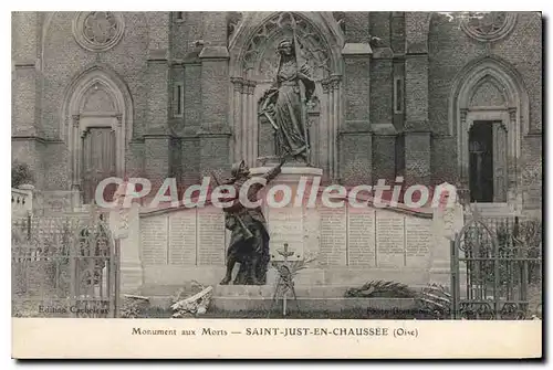 Cartes postales Saint Just En Chaussee monument