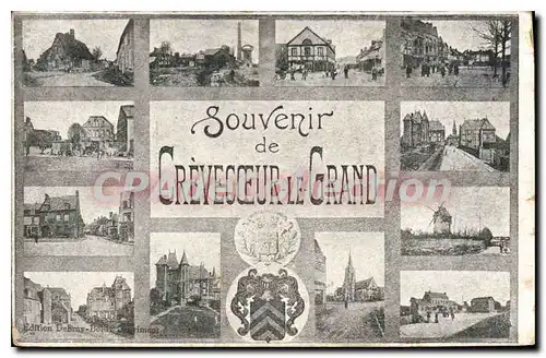 Cartes postales Souvenir De Crevecoeur Le Grand