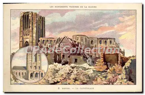 Cartes postales Noyon La Cathedrale