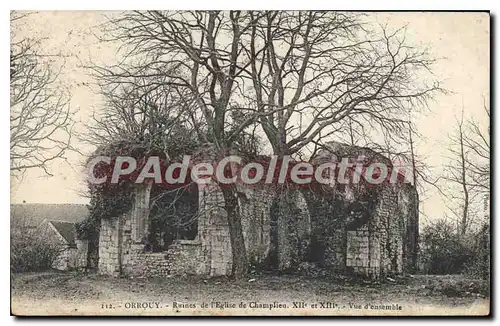 Cartes postales Orrouy Ruines De I'Eglise De Champlieu