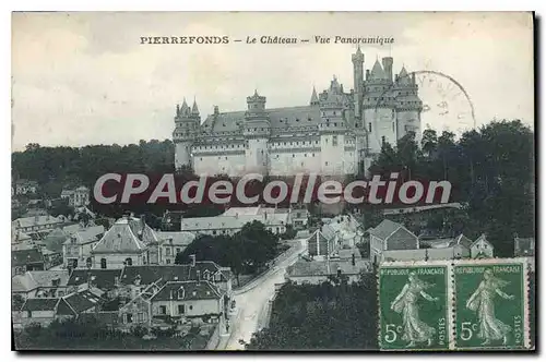 Ansichtskarte AK Pierrefonds Le Chateau Vue Panoramique