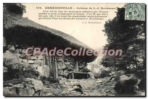 Cartes postales Ermenonville Cabane Rousseau