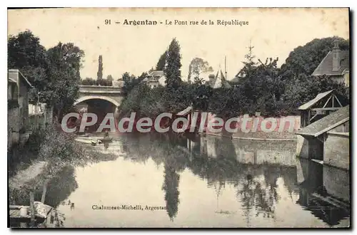 Cartes postales Argentan Le Pont Rue De La Republique