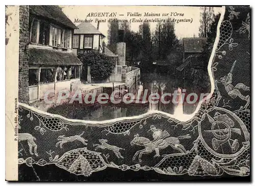 Cartes postales Argentan Vieilles Maisons mouchoir