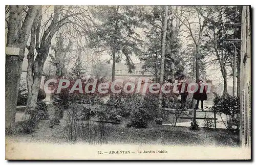 Cartes postales Argentan Le Jardin Public