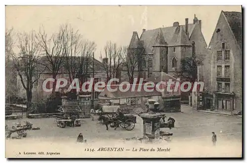 Cartes postales Argentan La Place Du March�