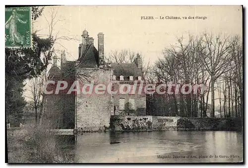 Ansichtskarte AK Flers Le Chateau Vu Des Etangs