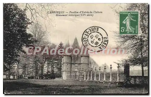 Cartes postales Carrouges Pavillon D'Entree Du Chateau