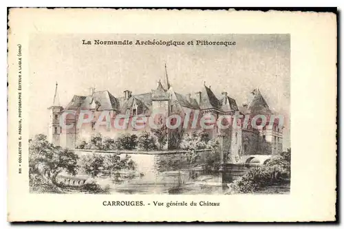 Cartes postales Carrouges Vue Generale Du Chateau