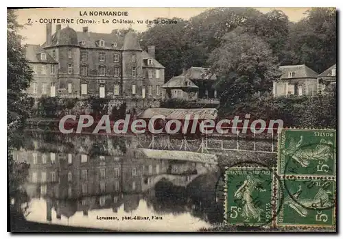 Cartes postales Couterne Le Chateau Vu De La douve