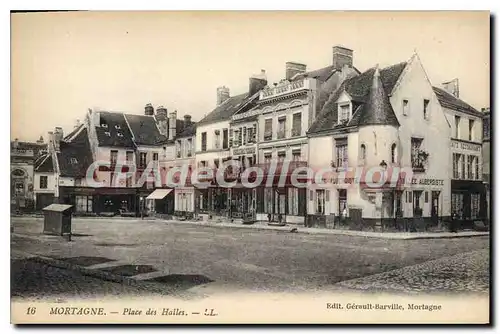 Cartes postales Mortagne Place des Halles